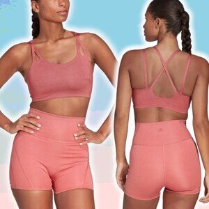 NWT ADIDAS Yoga Luxe Studio Light- Support Fire Bra Sz 2XL C Cup